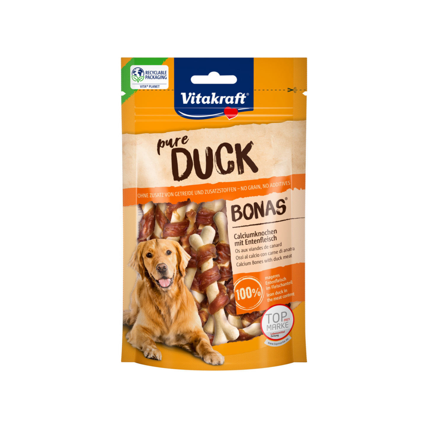 Os de calcium DUCK BONAS® à la viande de canard 