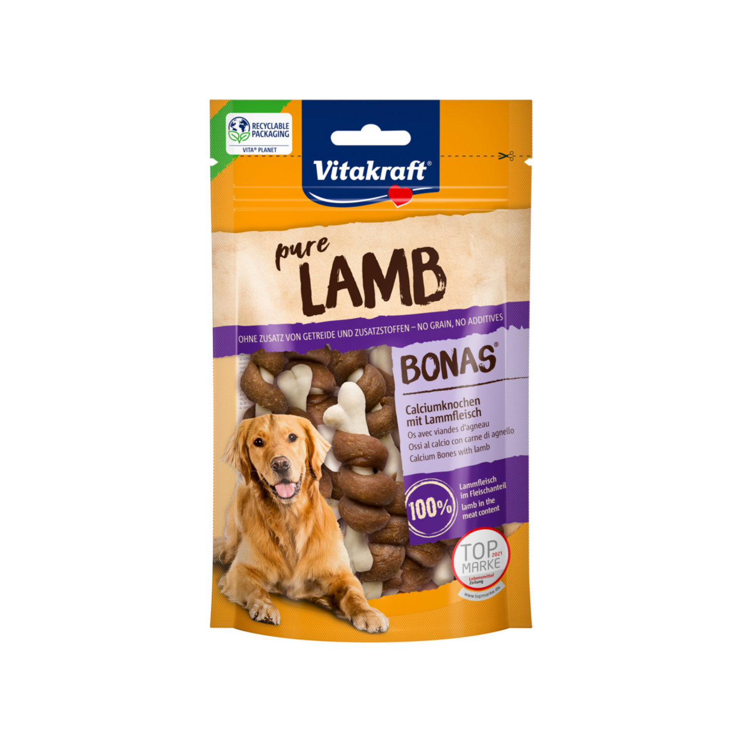 Os de calcium LAMB BONAS® avec viande d'agneau